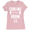 curling iron Ladies Fitted T-Shirt