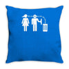 bla bla bla  fun shirt herrentag kult Throw Pillow