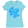 chicago house music Ladies Fitted T-Shirt