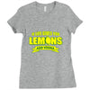 if life gives you lemons, add vodka t shirt Ladies Fitted T-Shirt