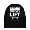 bro do you even lift baseball raglan Baby Beanies