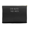 god bless this mess Accessory Pouches