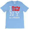 i only like ny as a friend T-Shirt