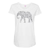 elephant filled pattern cool Maternity Scoop Neck T-shirt