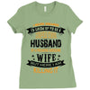 Super Cool Husband Of A Freaking Awesome Wife Ladies Fitted T-Shirt