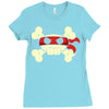 ninja pirate jolly roger Ladies Fitted T-Shirt
