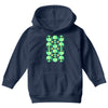 sad alien and daisy nineties grunge pattern Youth Hoodie