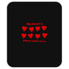 my heart is filled with love Mousepad