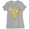 Phoenix Tribal Bird Ladies Fitted T-Shirt