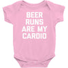 beer run cardio Baby Bodysuit