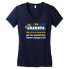mischief with grandpa Women's V-Neck T-Shirt