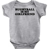 rugbyball is my girlfriend Baby Onesie
