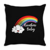 Rainbow Baby Throw Pillow
