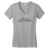 funny t shirt dear lord if you can't make me skinny Women's V-Neck T-Shirt