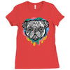 pug face Ladies Fitted T-Shirt