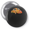 sixties vw beetle, ideal gift or birthday present Pin-back button