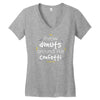 throw donuts Women's V-Neck T-Shirt