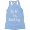 lazy day humour Racerback Tank