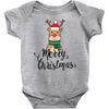 merry cristmas reindeer Baby Bodysuit