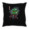 red oni ninja Throw Pillow
