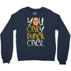 you only punch once Crewneck Sweatshirt