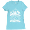 Queens Are Born In September Ladies Fitted T-Shirt