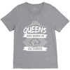 Queens Are Born In October V-Neck Tee