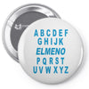 alphabet abc elemno Pin-back button