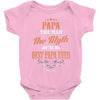 papa the man the myth best papa ever Baby Bodysuit