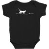 rope heart cat Baby Bodysuit