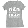 i'm a dad and surgeon Ladies Fitted T-Shirt
