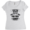 for free candy Women's Triblend Scoop T-shirt