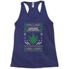 smoke weed ugly sweater Racerback Tank