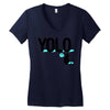 yolo cat Women's V-Neck T-Shirt