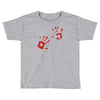 bloody hand print funny zombie kill undead blood horror killer Toddler T-shirt