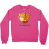 if it fits i sits Crewneck Sweatshirt