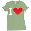 i heart customize it Ladies Fitted T-Shirt