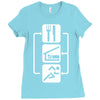 v2 eat sleep run Ladies Fitted T-Shirt