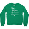 she wants the d black Crewneck Sweatshirt
