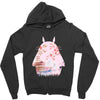 totoro with asian landscape Zipper Hoodie