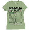 February Girl Facts Pisces Ladies Fitted T-Shirt
