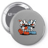 Cuphead and Mugman Pin-back button