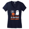 i'm the crazy cat lady Women's V-Neck T-Shirt