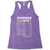 January Girl Facts Capricorn Racerback Tank