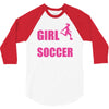 all this girl cares about is soccer and like maybe 3 people 3/4 Sleeve Shirt