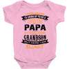 Super Cool Papa Of A Freaking Awesome Grandson Baby Onesie