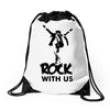 rock Drawstring Bags