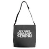 my uke calls me senpai Adjustable Strap Totes