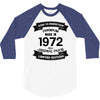 Premium Vintage 1972 3/4 Sleeve Shirt