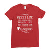 geek life Ladies Fitted T-Shirt